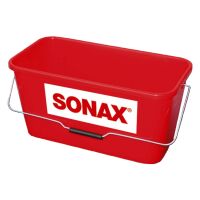 Sonax Eimer rechteckig 12 Liter rot mit Logo