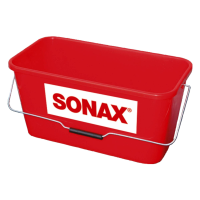 Sonax Eimer rechteckig 12 Liter rot mit Logo