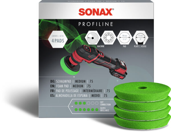 Sonax SchaumPad medium 75mm 4 Stück