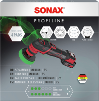Sonax SchaumPad medium 75mm 4 StÃ¼ck