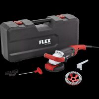 Kraftvoller 1750 Watt Sanierungsschleifer für randnahes Schleifen, 125 mm LD 18-7 125 R, Kit Turbo-Jet II