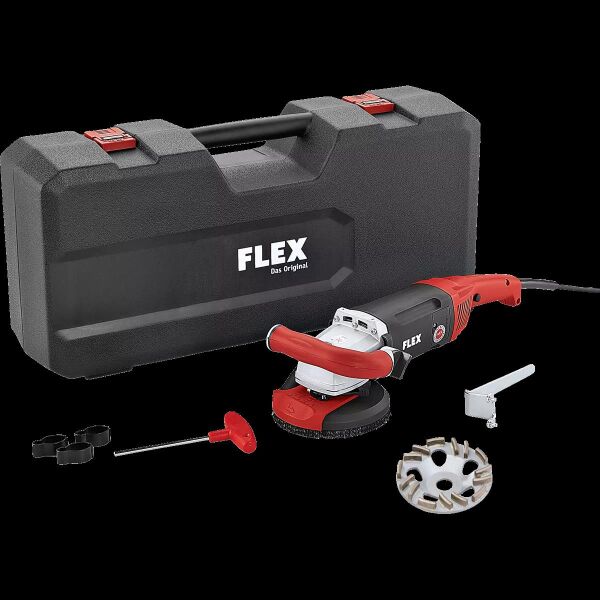 Kraftvoller 1750 Watt Sanierungsschleifer für randnahes Schleifen, 125 mm LD 18-7 125 R, Kit TH-Jet