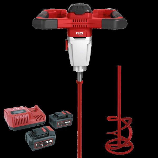 Akku 2-Gang-Rührer mit 3-Stufen Drehzahlschalter 18,0 V MXE 18.0-EC/5.0 Set + HP2 120