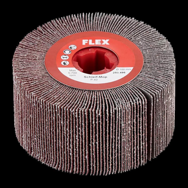 Flap wheel sanding