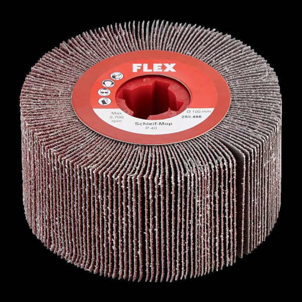 Flap wheel sanding