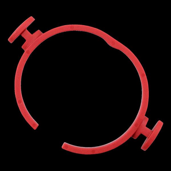 Clip-on quick clamping ring red