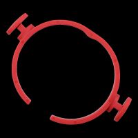 Clip-on quick clamping ring red