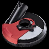 Extraction hood with pivoting edge segment