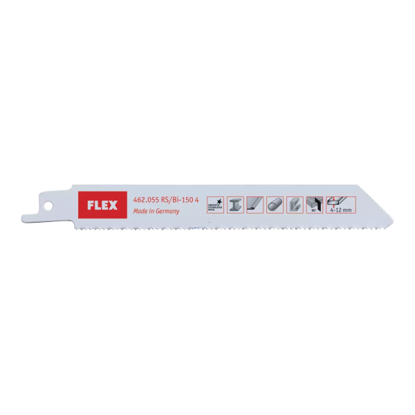 Reciprocating saw blades for metal and sheet material