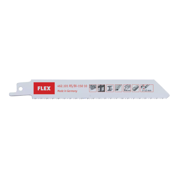 Reciprocating saw blades for metal, timber, plastic materials