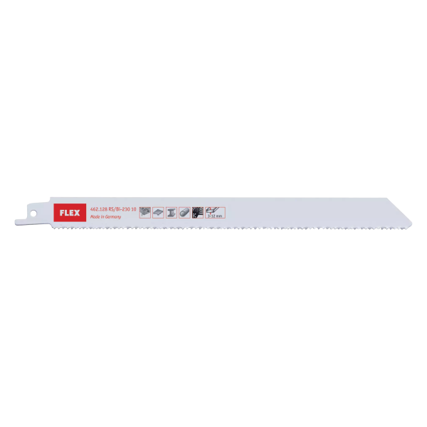 Reciprocating saw blades for metal, timber, plastic materials