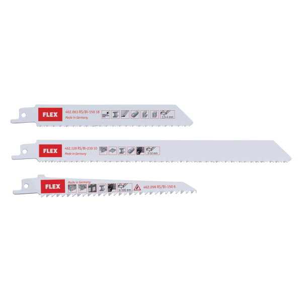 Reciprocating saw blades assortment for plastic/wood/metal