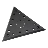 Hook-and-loop triangular backing pad