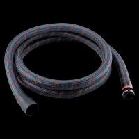 Antistatic suction hose with auxiliary air control
