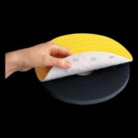 Padded adapter for hook-and-loop paper