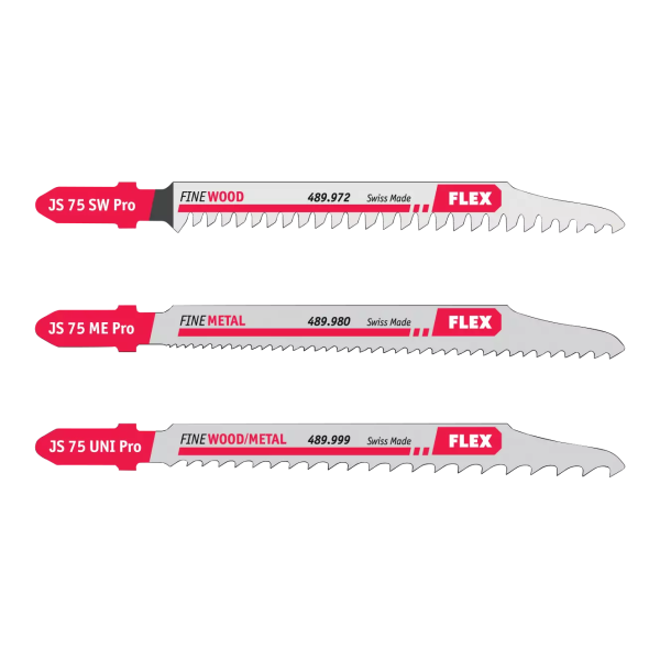 Range of jigsaw blades for wood, metal, disassembly