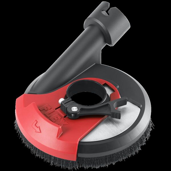 Extraction hood with pivoting edge segment