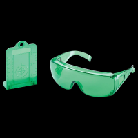 Laser Zieltafel und Sichtbrille, grün TC-LG-GL