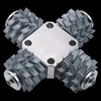 Scouring head complete, flat