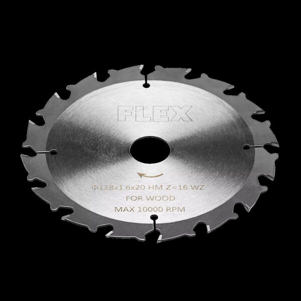 Standard Kreissägeblatt mit Wechselzahn D128x1,6x20 HM Z=16 WZ