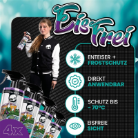 Nuke Guys EisFrei Enteiserspray 1L Sets 4x 1L Scheibenenteiser